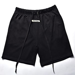Men's Athleisure Sports Outdoor Sports Cotton Loose Casual Sports Sweatpants Shorts Pants Letter Short Print Grey Khaki Green White Black / Summer / Drawstring / Elasticity miniinthebox