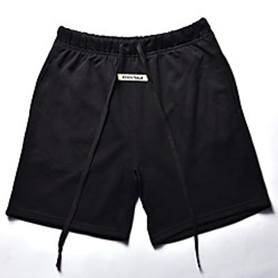 Men's Athleisure Sports Outdoor Sports Cotton Loose Casual Sports Sweatpants Shorts Pants Letter Short Print Grey Khaki Green White Black / Summer / Drawstring / Elasticity miniinthebox