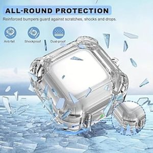 Transparent Protective Earphone Case With Secure Lock For Samsung Galaxy Buds Live/2/Pro/2Pro Cool Transparent Anti-Scratch Anti-Lost Earbuds Cover For Samsung Buds 2 Live Pro miniinthebox
