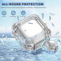 Transparent Protective Earphone Case With Secure Lock For Samsung Galaxy Buds Live/2/Pro/2Pro Cool Transparent Anti-Scratch Anti-Lost Earbuds Cover For Samsung Buds 2 Live Pro miniinthebox - thumbnail