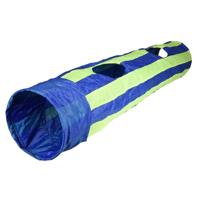 Flamingo Feline Tunnel With Ball Blue & Green Cat Toy