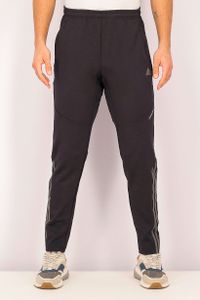 Mens Drawstring Brand Logo Pants  Black