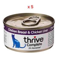 Thrive Complete Cat Chicken & Liver Wet Food 75G (Pack Of 5)