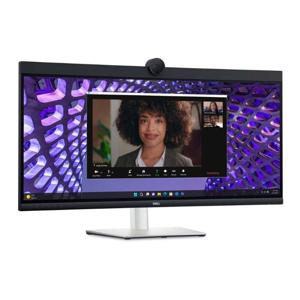Dell Curved Conferencing Monitor, 34inch WQHD IPS Display, 60Hz Refresh Rate, Up to 5ms Response Time, 3800R Curved, Adjustability, Built-In Camera & Speaker - P3424WEB