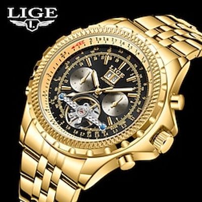 LIGE Men Quartz Watch Diamond Luxury Large Dial Business Calendar Date Zinc alloy Watch Lightinthebox LIGE Men Quartz Watch Diamond Luxury Large Dial Business Calendar Date Zinc alloy Watch Lightinthebox