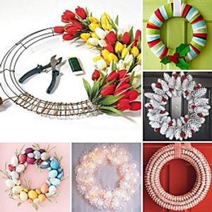 2pcs Garland Hoop Diy Metal Ring Hoop Iron Christmas Illustration Decoration Lightinthebox