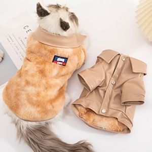 Pet dog clothing Autumn and winter plus fleece thick warm jacket Pomeranian than bear small and medium-sized dog pet clothing Lightinthebox