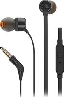 JBL Tune 110, Wired In-Ear Headphones, With JBL Pure Bass Sound, Built-in Microphone- Black