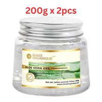 Khadi Organique Aloe Vera Gel (Transparent) 200G (Pack Of 2)