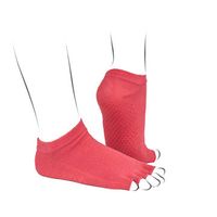 Women Soft Breathable Open Toe Non-Slip Socks Dance Yoga Sweat Cotton Socks