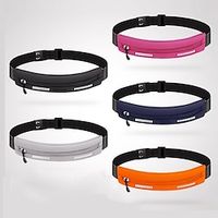 Waist Bag  Pack Running Pack for Running Jogging Bike  Cycling Recreational Cycling Sports Bag Reflective Adjustable Waterproof Nylon Lycra Spandex Men's Women's Running Bag Adults Lightinthebox - thumbnail