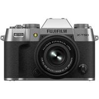 Fujifilm X-T50 Mirrorless Camera with 15-45mm f/3.5-5.6 Lens, Silver