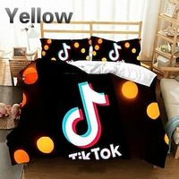 3D TikTok Duvet Cover Bedding Sets Comforter Cover with 1 Duvet Cover or Coverlet,1Sheet,2 Pillowcases for Double/Queen/King(1 Pillowcase for Twin/Single) miniinthebox - thumbnail