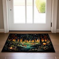 Reindeer Forest Doormat Non-Slip Oil Proof Rug Indoor Outdoor Mat Bedroom Decor Bathroom Mat Entrance Rug Door Mat Lightinthebox - thumbnail