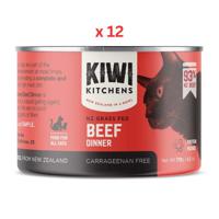 Kiwi Kitchens Grass Fed Beef Dinner Canned Wet Cat Food 170G Pack Of 12