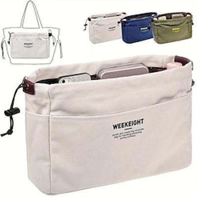 Drawstring Canvas Storage Organizers Multi-Pockets Liner Bag Lightweight Portable Travel Storage Bag Lightinthebox