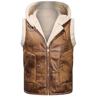 Men's Vest Outdoor Daily Wear Vacation Going out Fashion Basic Fall Winter Zipper Pocket Polyester Warm Plain Zipper Hooded Regular Fit Black Brown Vest Lightinthebox Men's Vest Outdoor Daily Wear Vacation Going out Fashion Basic Fall Winter Zipper Pocket Polyester Warm Plain Zipper Hooded Regular Fit Black Brown Vest Lightinthebox