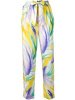 Forte Forte printed high waisted trousers - Yellow