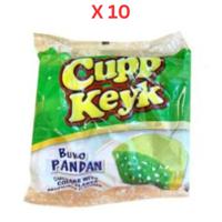 Rebisco Cupp Keyk 10X33G 330G Buko Pandan Pack Of 10 (UAE Delivery Only)