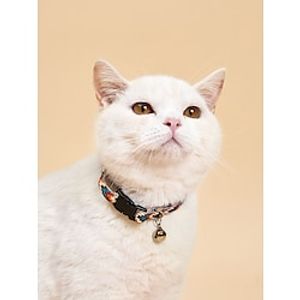 Dog Rabbits Cat Collar Soft Adjustable Flexible Safety Safety Cute Soft Walking Geometric Stripes Geometic Polyester Husky Labrador Alaskan Malamute Golden Retriever Dalmatian Border Collie Lightinthebox