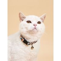 Dog Rabbits Cat Collar Soft Adjustable Flexible Safety Safety Cute Soft Walking Geometric Stripes Geometic Polyester Husky Labrador Alaskan Malamute Golden Retriever Dalmatian Border Collie Lightinthebox - thumbnail