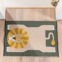 Cotton Thread Jacquard Curling Floor Mat Animal Pattern Indoor Entrance Door Mat Double-sided Yarn-dyed Bedside Blanket Children's Floor Mat miniinthebox - thumbnail