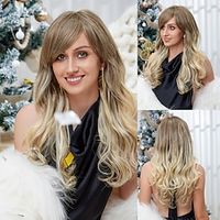 Human Hair Blend Wig Short Natural Straight Pixie Cut Side Part Layered Haircut Asymmetrical Multi-color Cosplay Curler  straightener Natural Hairline Capless Brazilian Hair Women's All Tipped Lightinthebox - thumbnail