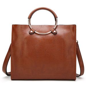Women Vintage PU Leather Handbag