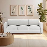 VIMLE 3 Seater Sofa Cover Solid Color Slipcovers IKEA Series Lightinthebox - thumbnail