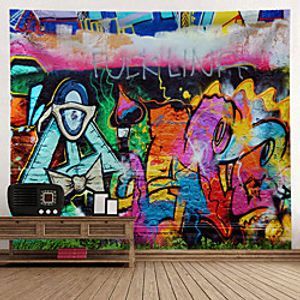 Graffiti Wall Tapestry Art Decor Blanket Curtain Hanging Home Bedroom Living Room Decoration Polyester Lightinthebox
