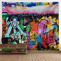 Graffiti Wall Tapestry Art Decor Blanket Curtain Hanging Home Bedroom Living Room Decoration Polyester Lightinthebox - thumbnail