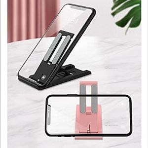 Phone Stand Tablet Stand Foldable Adjustable Ultra Thin Phone Holder for Home Desk Office Compatible with iPad All Mobile Phone Phone Accessory miniinthebox