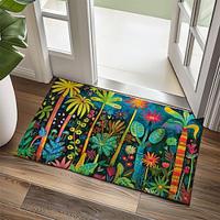 Tropical Plants Doormat Non-Slip Oil Proof Rug Indoor Outdoor Mat Bedroom Decor Bathroom Mat Entrance Rug Door Mat Lightinthebox