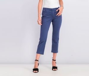 Womens Petite Kathleen Chino Straight Leg Pants  Blue