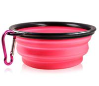 NutraPet Fold Em Bowls - 13 X 9 X 5.5Cm - Pink