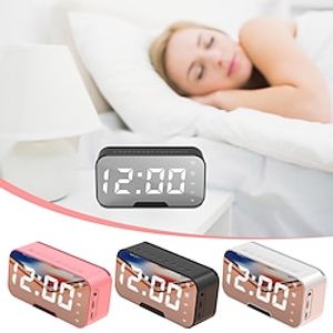 Multifunctional Led Digital Alarm Clock Wireless Bluetooth Speaker Alarm Clock FM Radio Music Smart Speakers Wireless Bluetooth Audio Lightinthebox