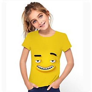 Kids Girls' Tee Short Sleeve Graphic Rainbow Children Tops Active 3-12 Years Lightinthebox