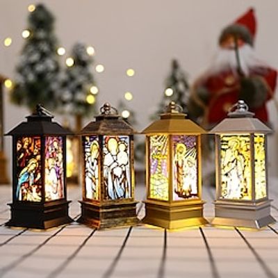 1PC Christmas Iantern Gift Decoration Imitation LED Light Ornament Church Holiday Home Decoration Night Light Lightinthebox