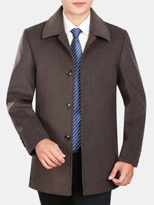 Wool Business Casual Trench Coat