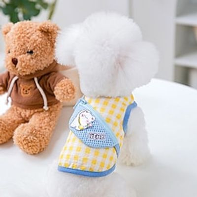 Dog Cat Vest Cartoon Fashion Cute Sports Casual / Daily Dog Clothes Puppy Clothes Dog Outfits Soft 1 2 3 Costume for Girl and Boy Dog Cloth XS S M L XL 2XL miniinthebox