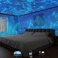Star Projector,Galaxy Projector,Ocean Wave Projector,Water Light Projector for Bedroom Night Light Projector,Water Lamp for Adults Gaming Room, Home Theater, Ceiling, Room Decor, Christmas Gift, Valen Lightinthebox - thumbnail