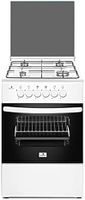 Gratus 4 Burner Gas Cooker With Gas Grill Euro Pool Type Burners With Double Knob Controls Separately, Glass Top Lead Oven, Size (50 x 50) cm White Model-(GGR54FRTES) - thumbnail