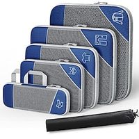 6pcs Compression Packing Cubes 6 Pcs, Travel Luggage Organizer Accessories Extensible Storage Bags Travel Cubes For Suitcases Lightinthebox - thumbnail
