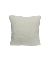 Homesmiths Christmas Cushion Polyester Square Teddy Fur White