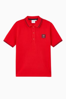 Logo Badge Polo T-shirt in Pique Logo Badge Polo T-shirt in Pique