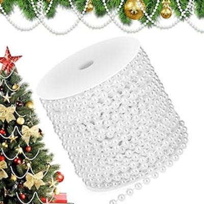 White Pearl Beads Garland Pearl Strands Craft String Bead for Christmas Tree Decoration Wedding Party Supplies miniinthebox White Pearl Beads Garland Pearl Strands Craft String Bead for Christmas Tree Decoration Wedding Party Supplies miniinthebox