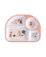 Ladelle Woodland Divided Plate Red