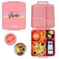 Eazy Kids Jumbo Bento Lunch Box With Insulated Jar - Pink