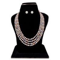 Sri Jagdamba Pearls Freena 4 Lines Pearl Sets - JPSEP-22-86