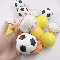 4pcs PU Foam Ball Model Decompression Foam Sponge Venting Ball Foam Basketball Football Tennis Baseball Squeeze Toy Lightinthebox - thumbnail